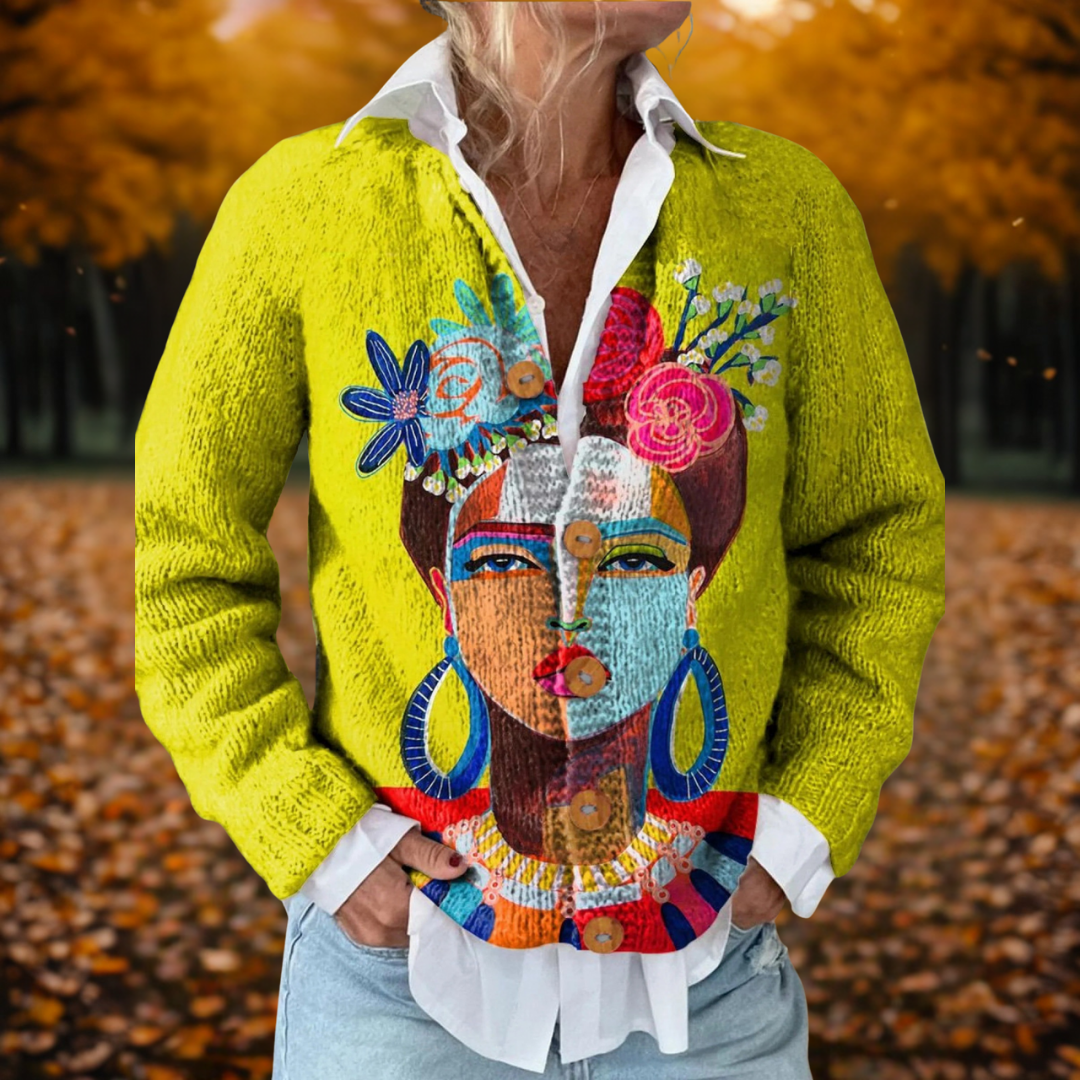 Anna | Stampa Artistica Cardigan