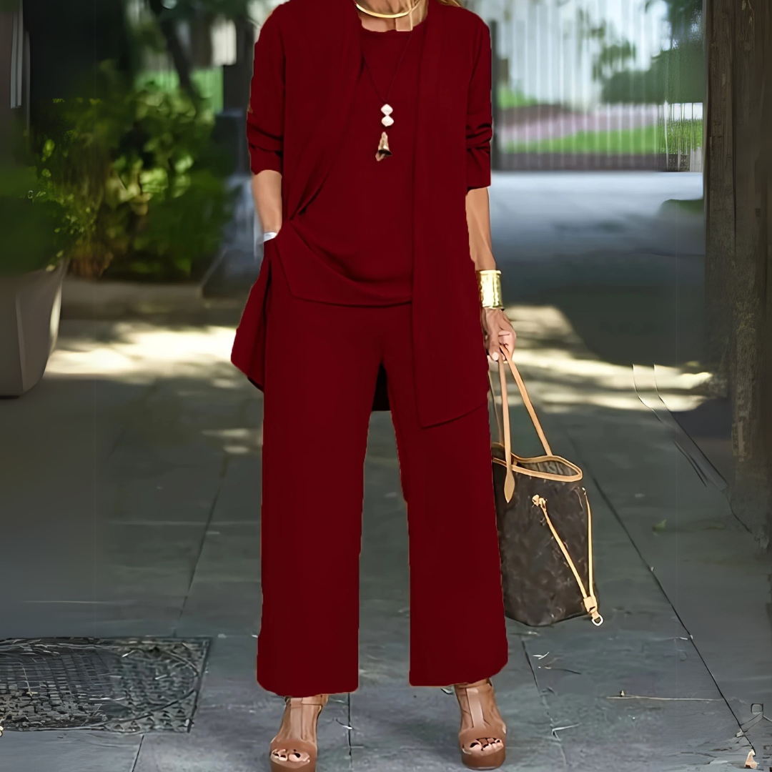 Macaria | Coordinato tre pezzi fatto a mano