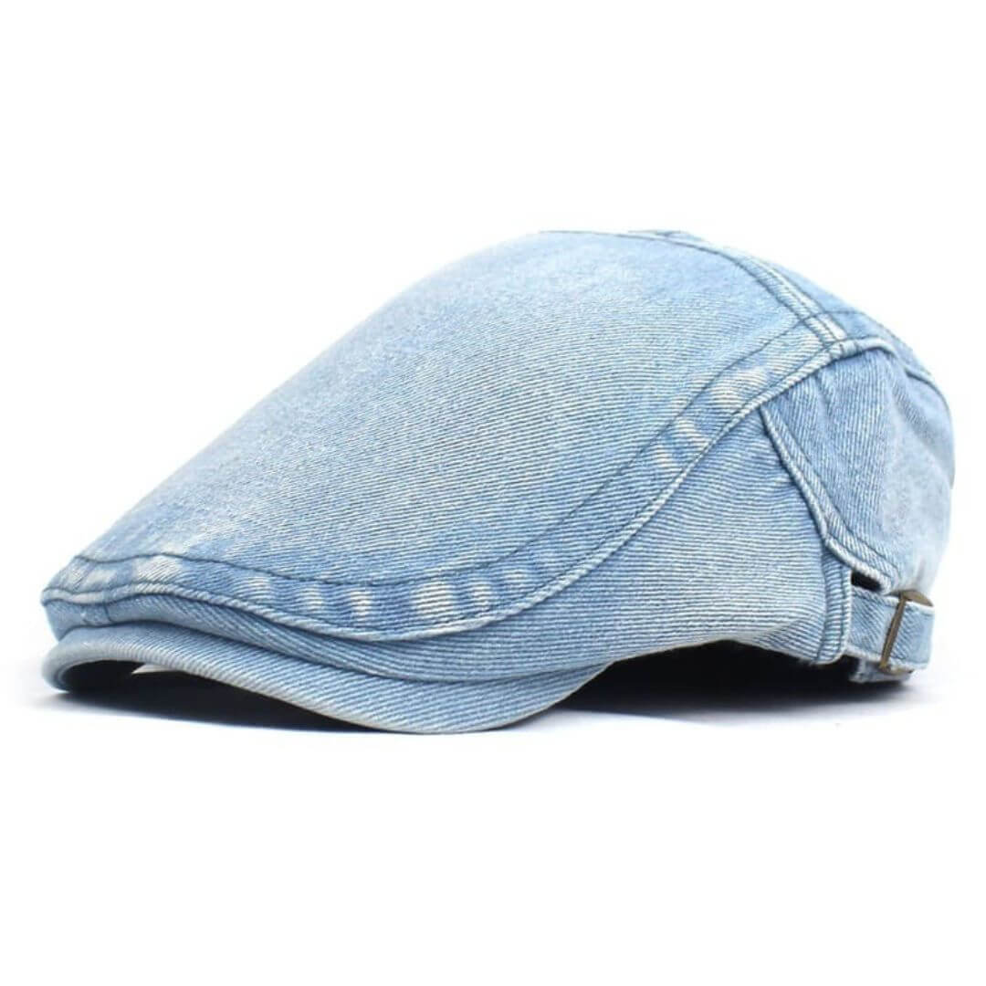 Cappello Piatto in Denim Lavato | LOGAN