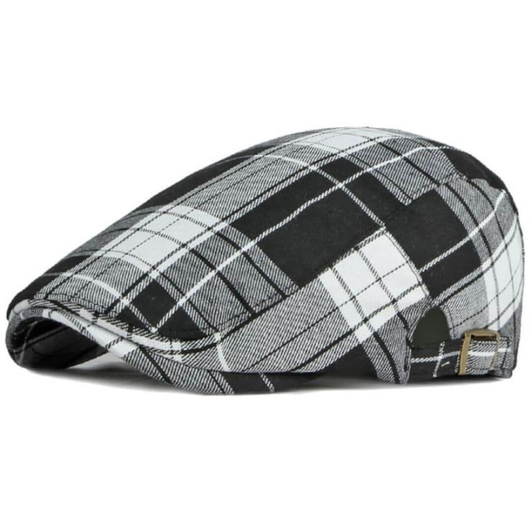 Cappello Piatto in Cotone a Quadri | JACKSONVILLE