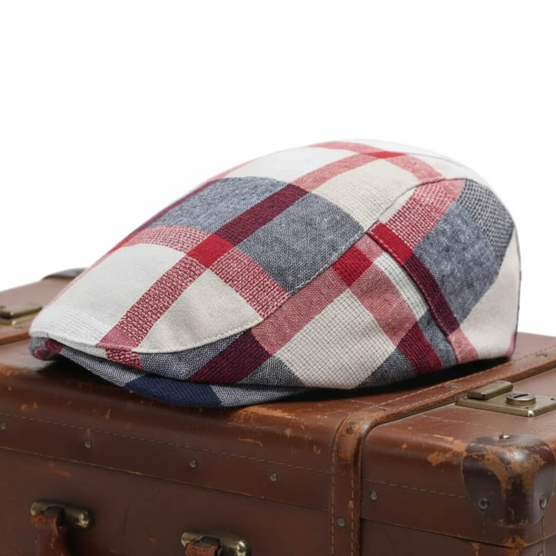 Cappello Piatto in Cotone Patchwork | KANSAS