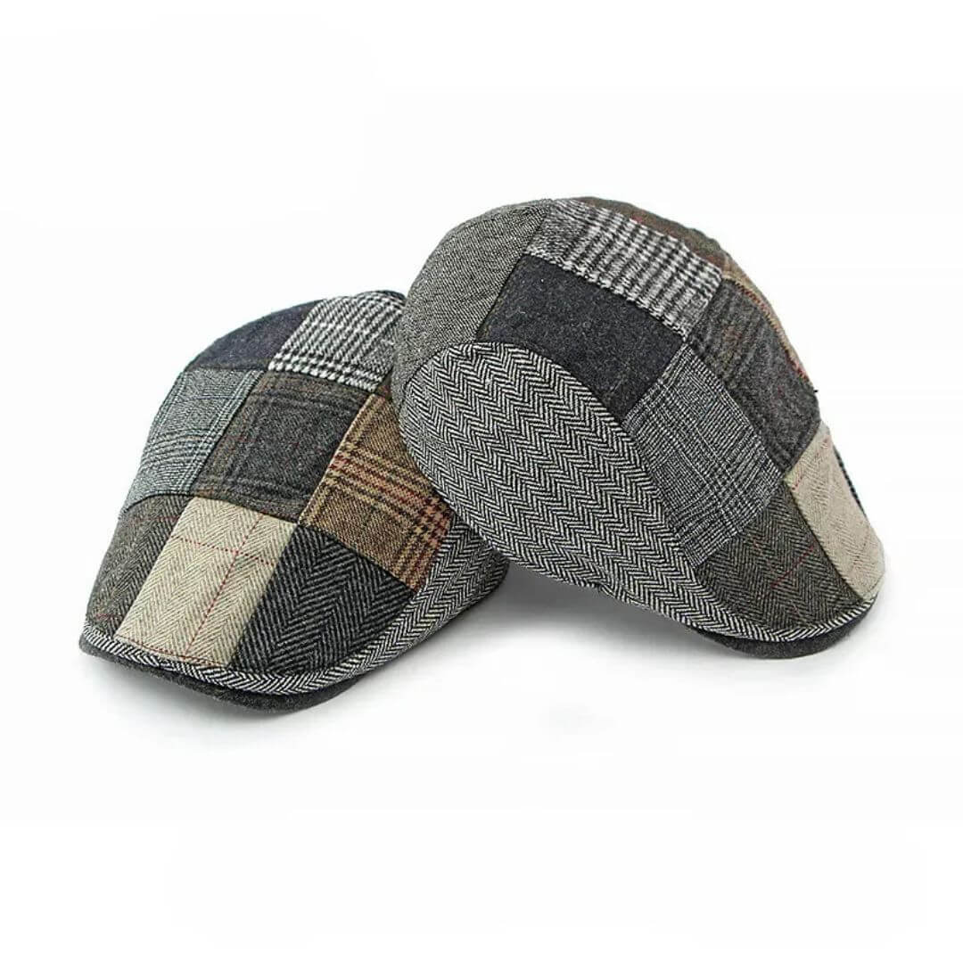 Cappello Piatto in Tweed Patchwork | BRIDGER