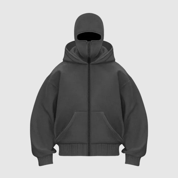 Felpa con cappuccio zip