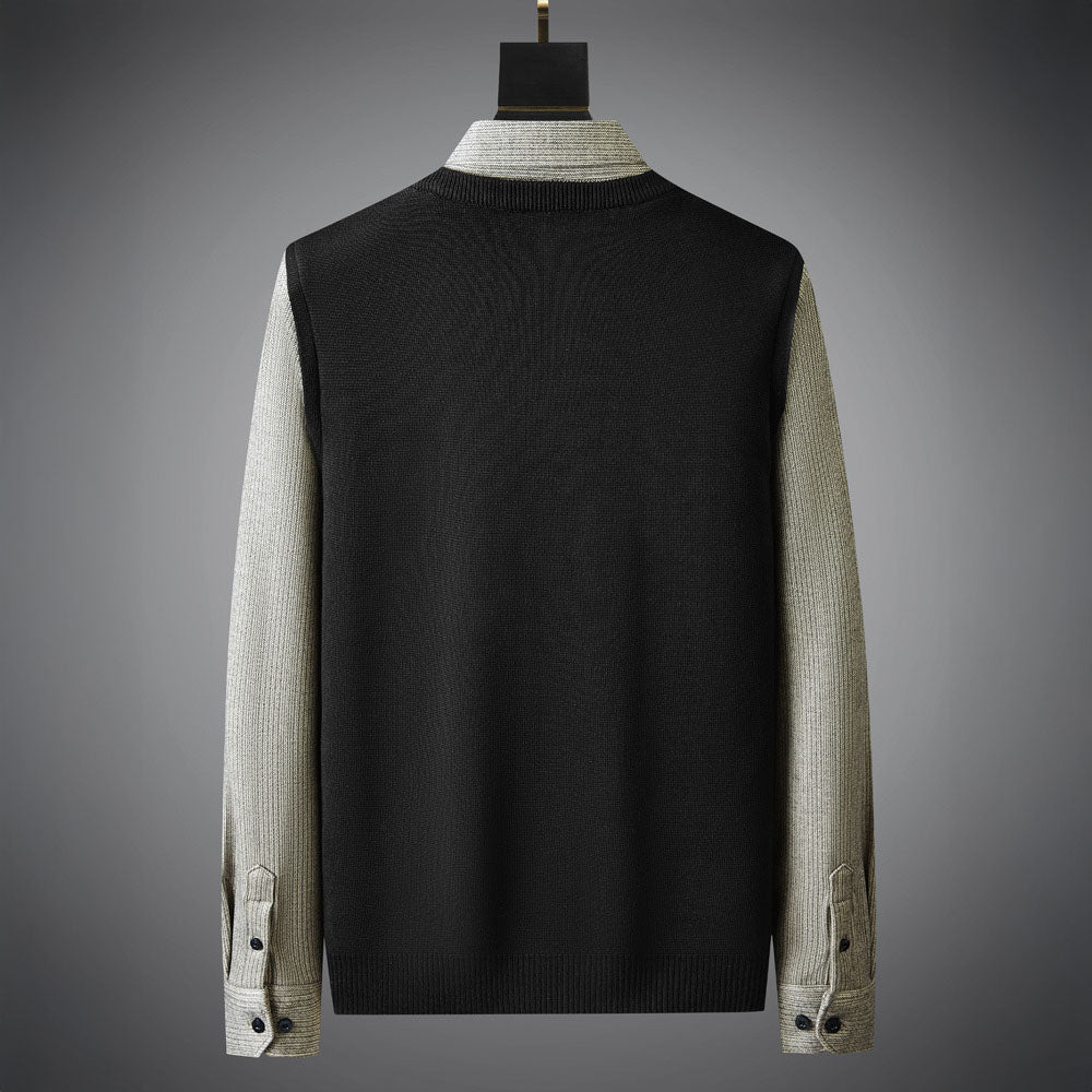 Camicia in Lana Bicolore Edgar