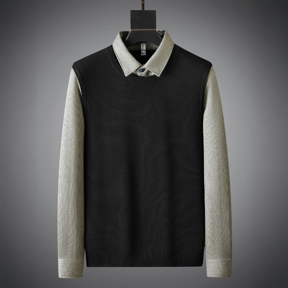 Camicia in Lana Bicolore Edgar