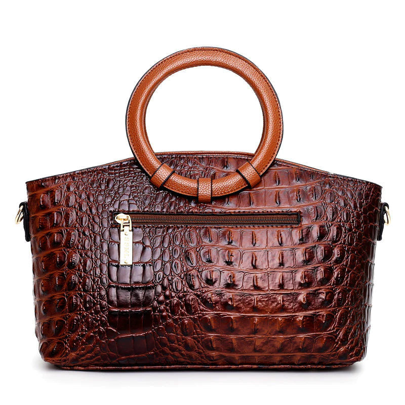 Borsa a Mano Vintage in Pelle Elise Leroy