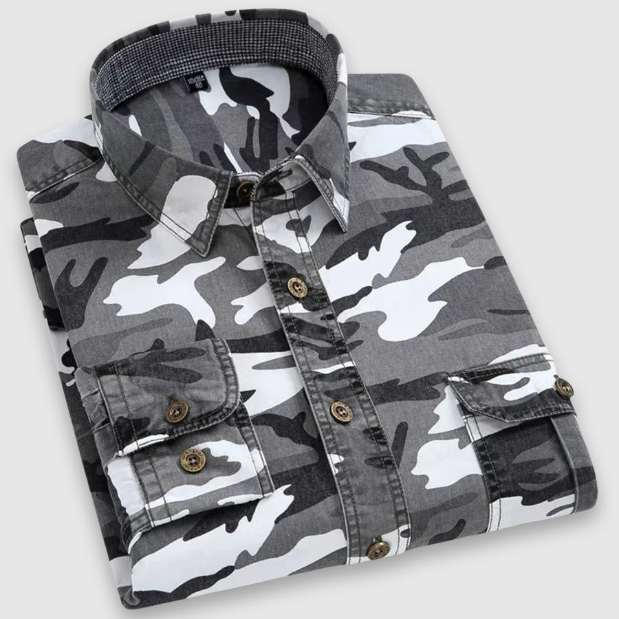Felix Grant Camicia Classica Camouflage
