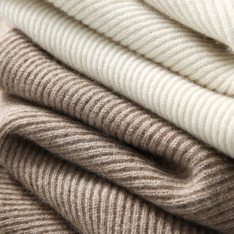 Maglione Invernale Donna in Cashmere Lavorato a Maglia con Cappuccio