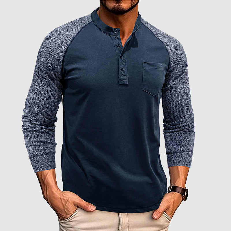 Camicia Henley Dual Tone Lorenzo Vitali