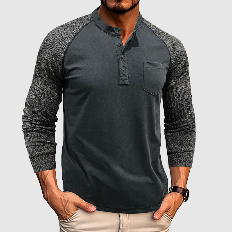Camicia Henley Dual Tone Lorenzo Vitali