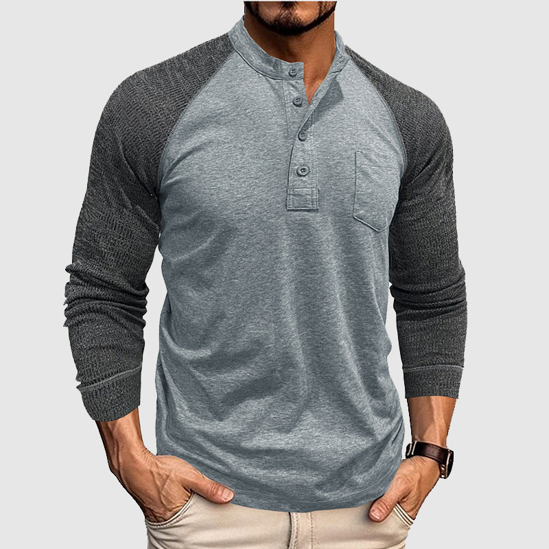Camicia Henley Dual Tone Lorenzo Vitali