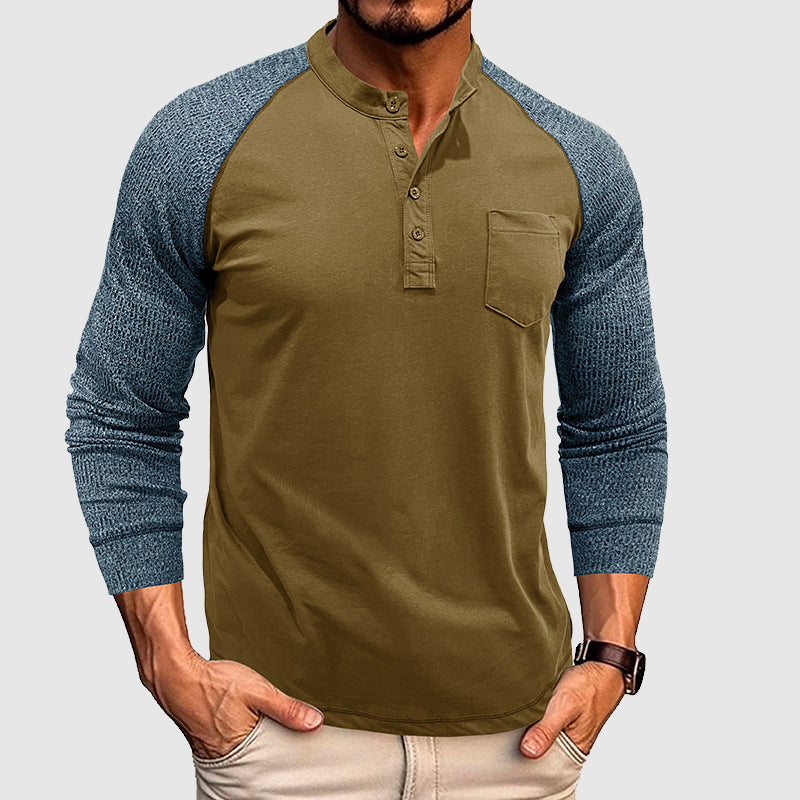 Camicia Henley Dual Tone Lorenzo Vitali