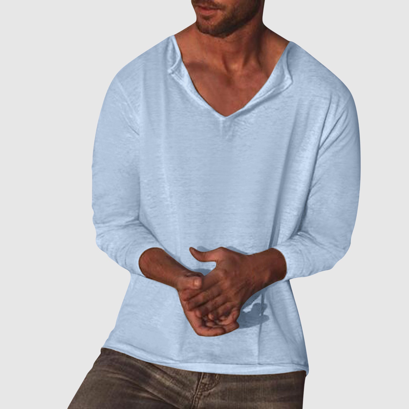 Camicia V-Neck Essenziale Lorenzo Vitali