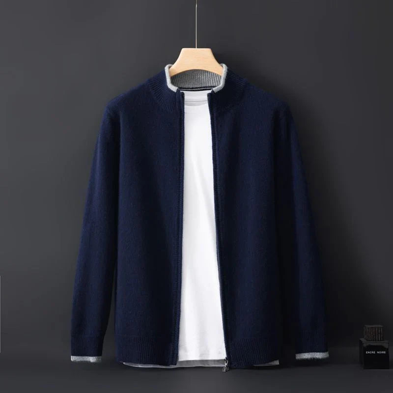 Giacca Zip in Cashmere Riku