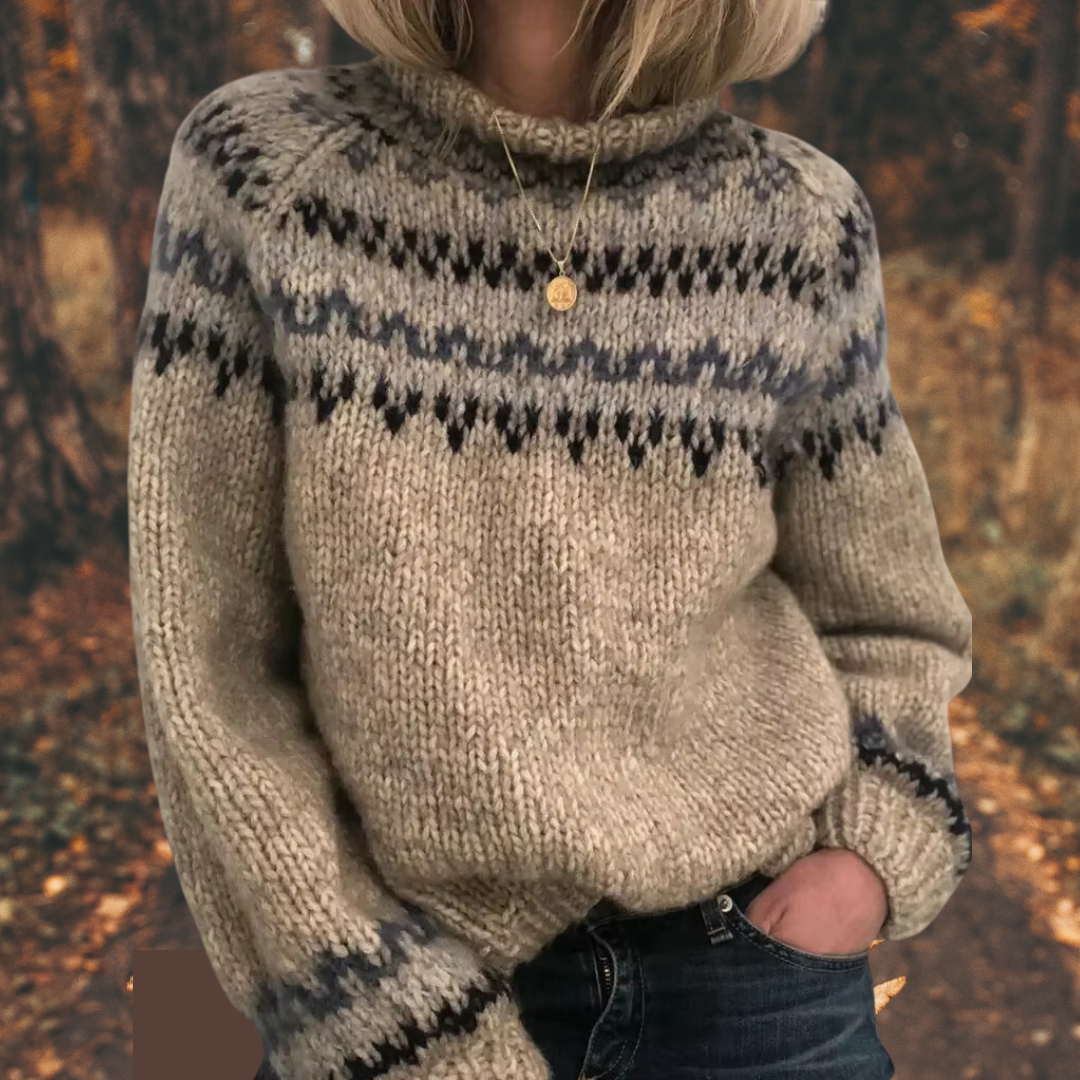 Astrid™ | Maglione in knit nordico per donne