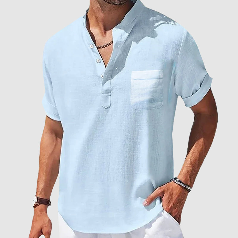 Camicia Henley Sunwalk Roberto Russo
