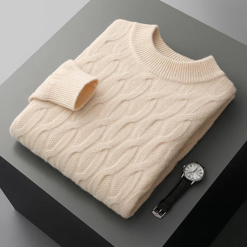 Maglione in Cashmere Jacquard Graham