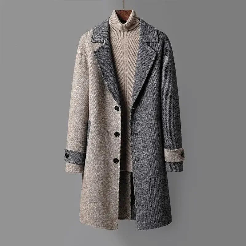 Cappotto in Lana Bicolore Barclay
