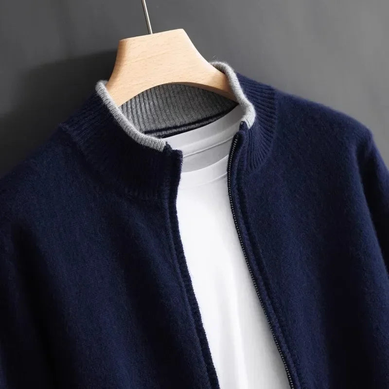 Giacca Zip in Cashmere Riku