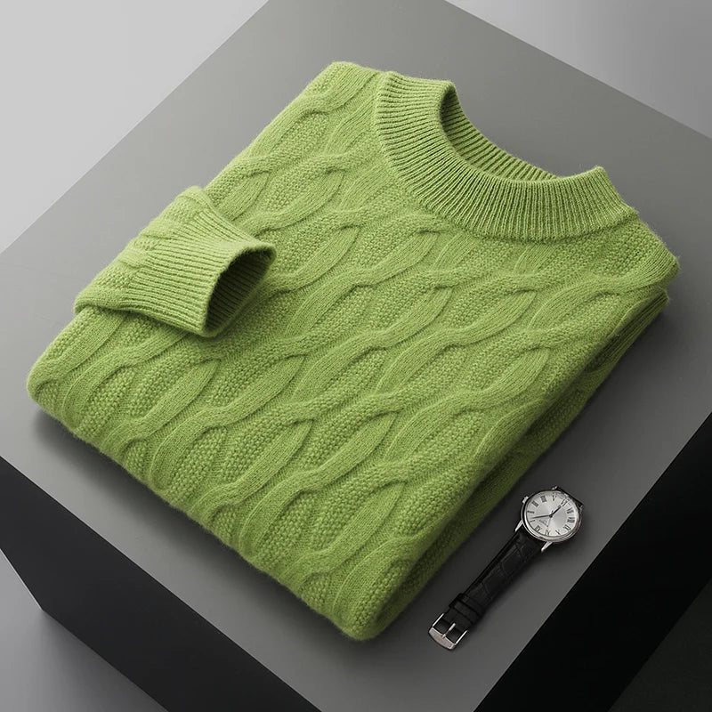 Maglione in Cashmere Jacquard Graham