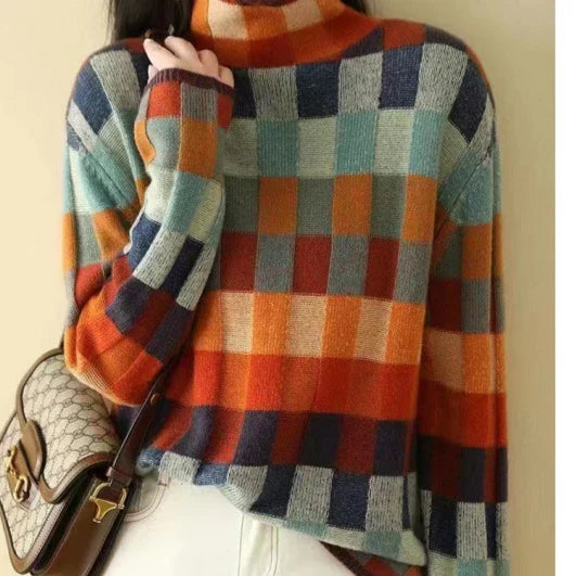 Maglione di Lana a Quadri Romy