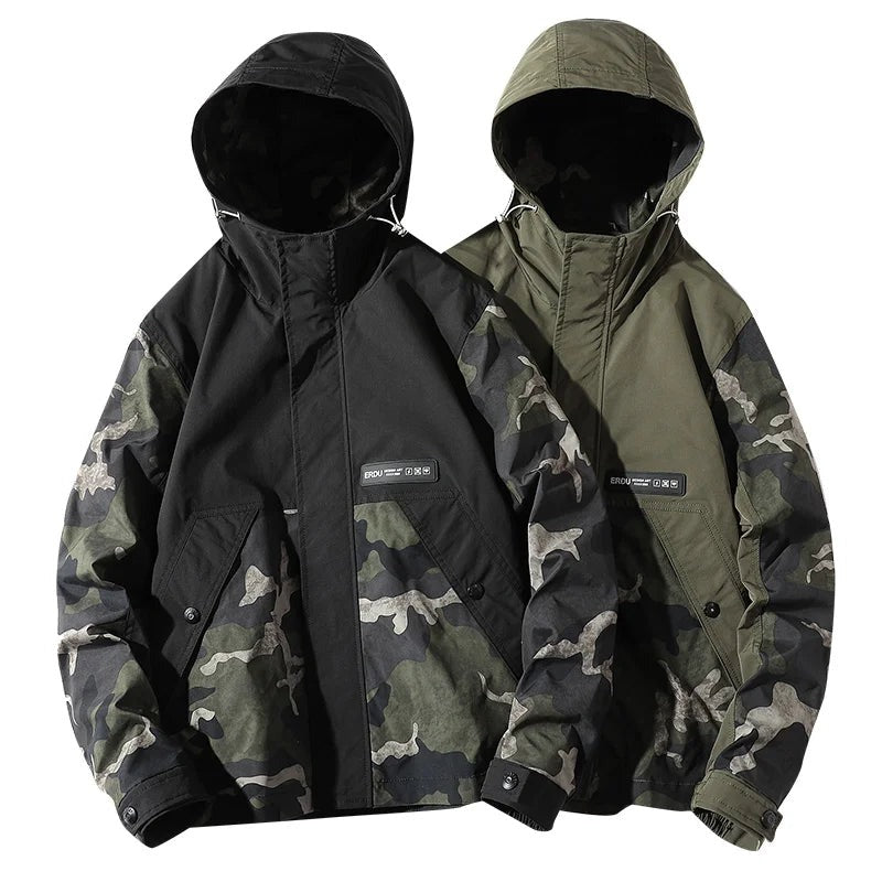 Giacca camouflage con spacco