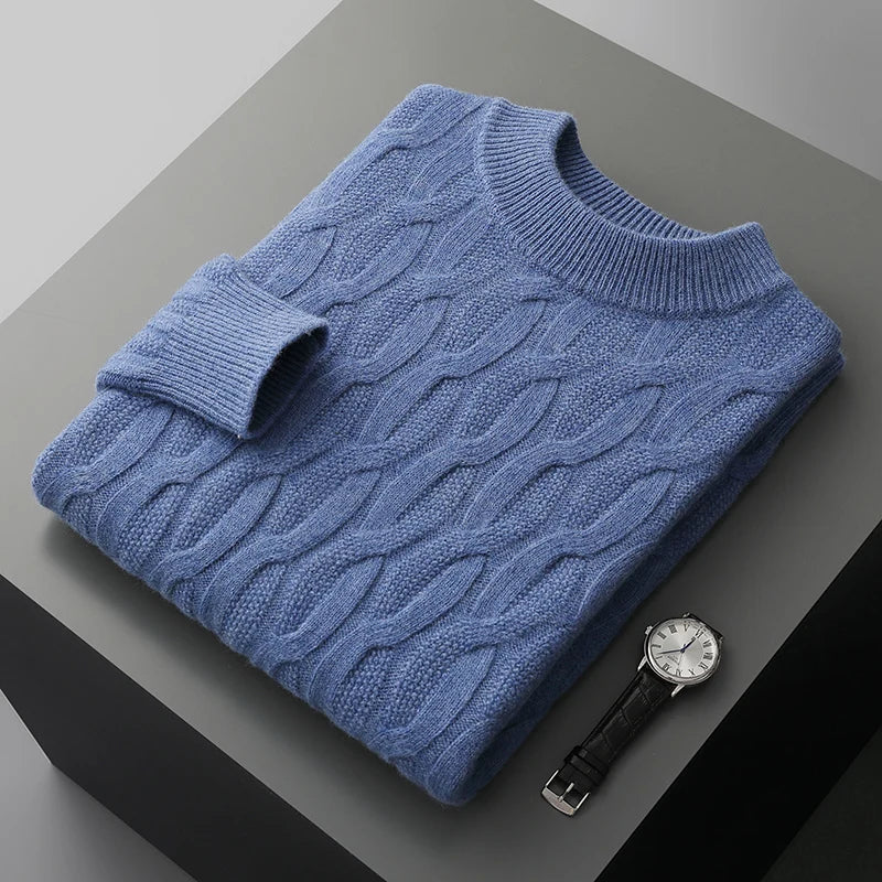 Maglione in Cashmere Jacquard Graham