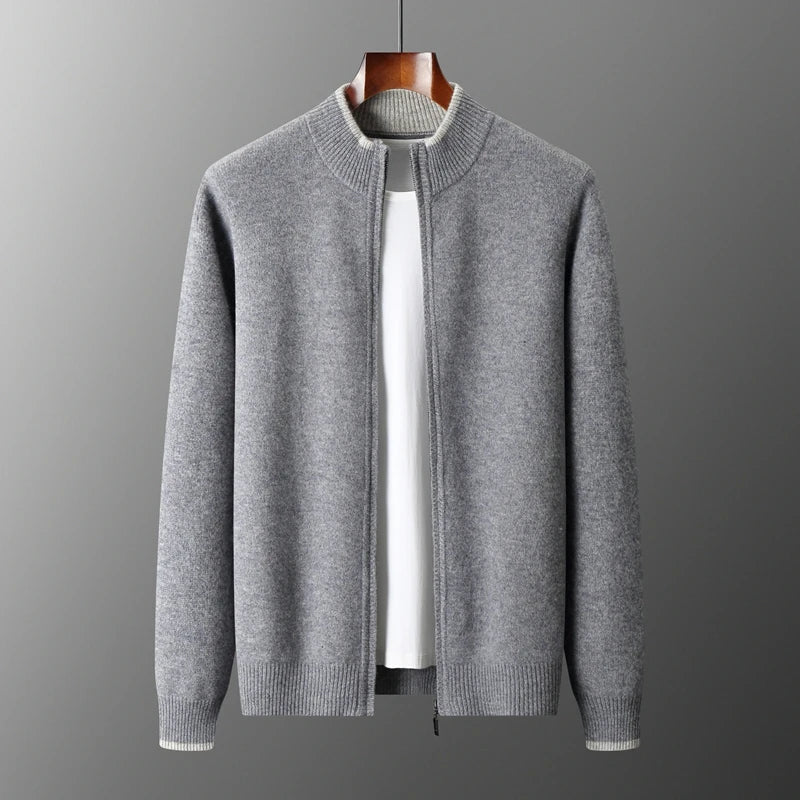 Giacca Zip in Cashmere Riku
