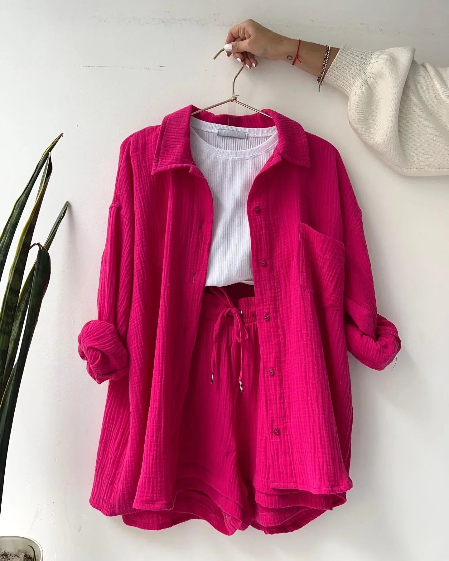 Sara | Completo leggero alla moda con bottoni