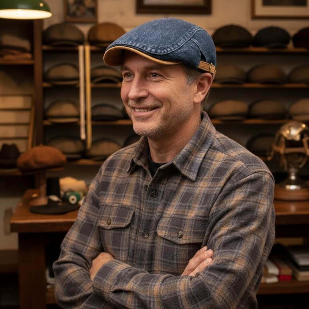 Cappello Piatto in Denim | FARGO