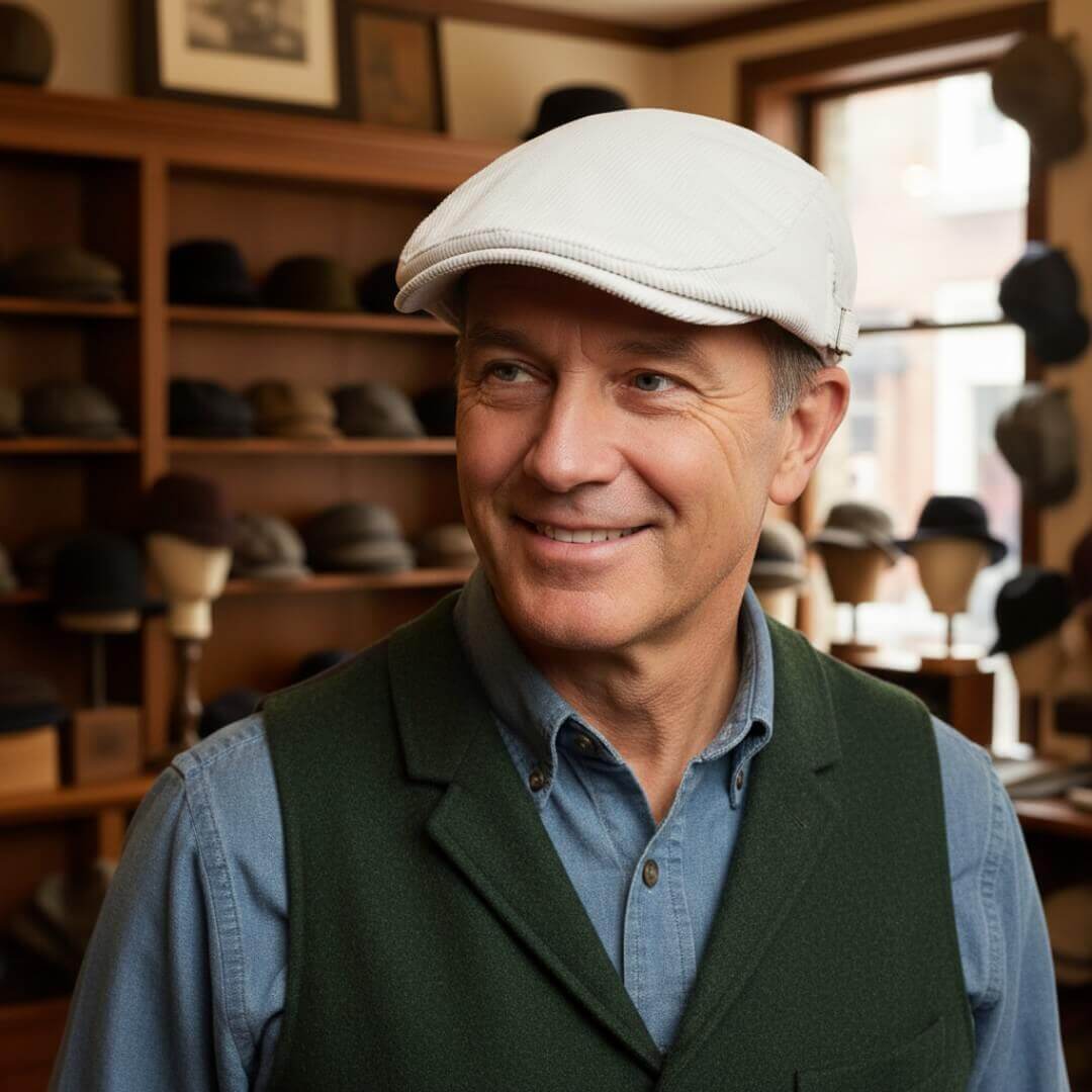 Cappello Piatto in Velluto a Coste | ZION