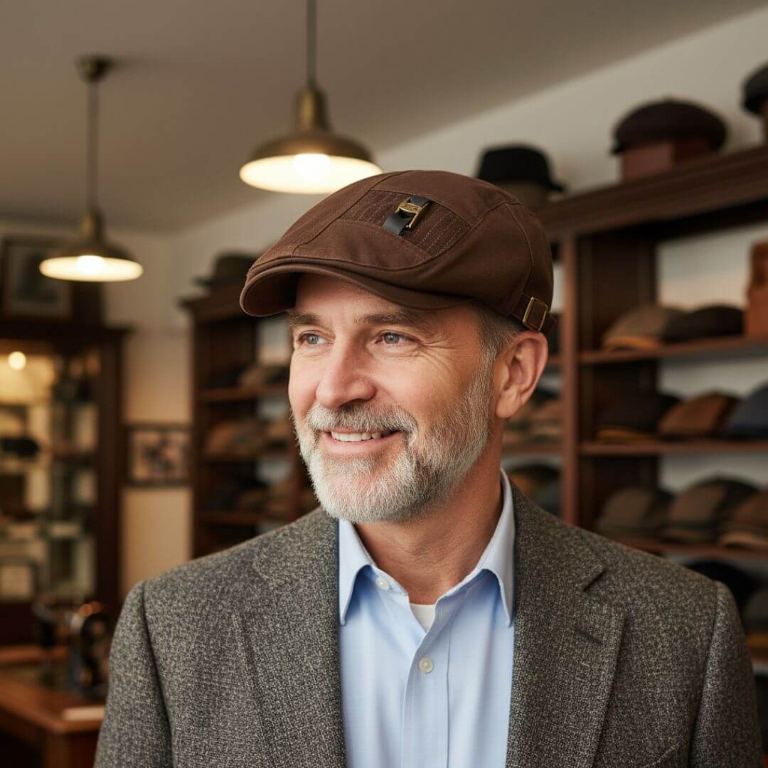 Cappello Piatto in Cotone Twill | HARTFORD
