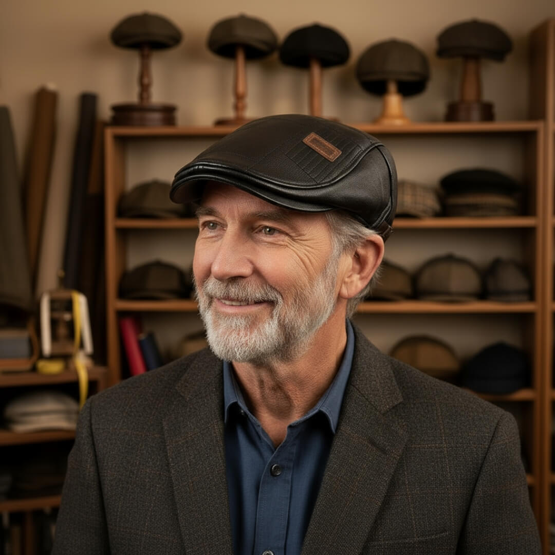 Cappello in Pelle a Rete | COPENHAGEN