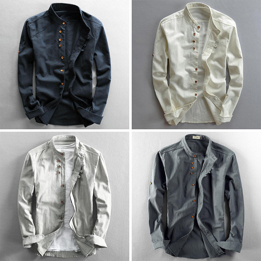 Camicia in Lino Theodore Willow Osaka