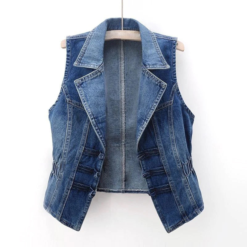 Gilet di Denim Celestiale Valentina Rossi