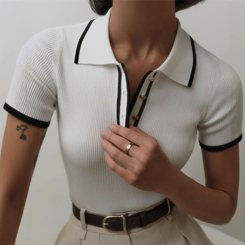 Top a Maglia Ribbattuta Valentina Rossi