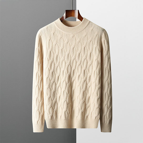 Maglione in Cashmere Jacquard Graham