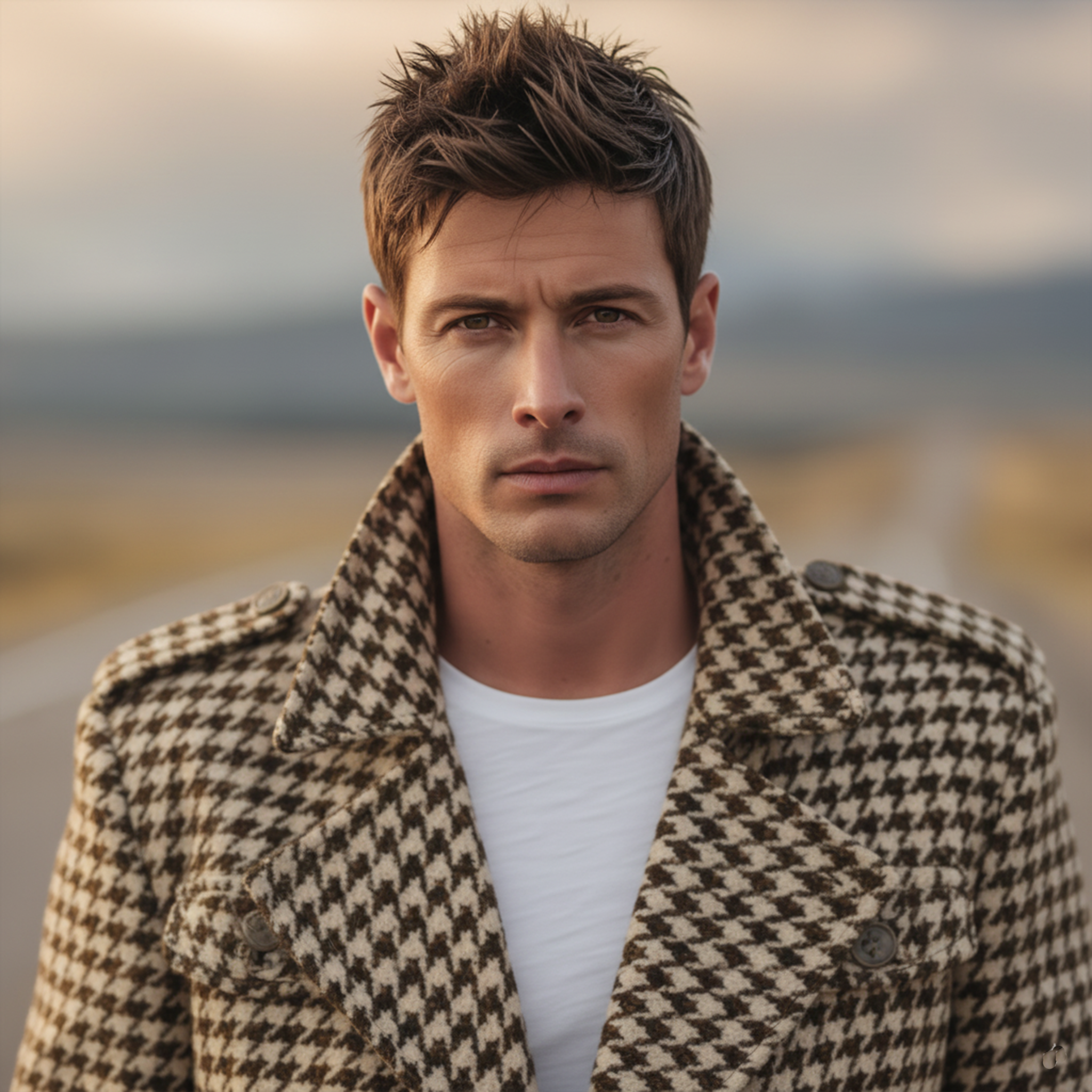 Giacca Doppiopetto Classica Retro da Uomo in Lana