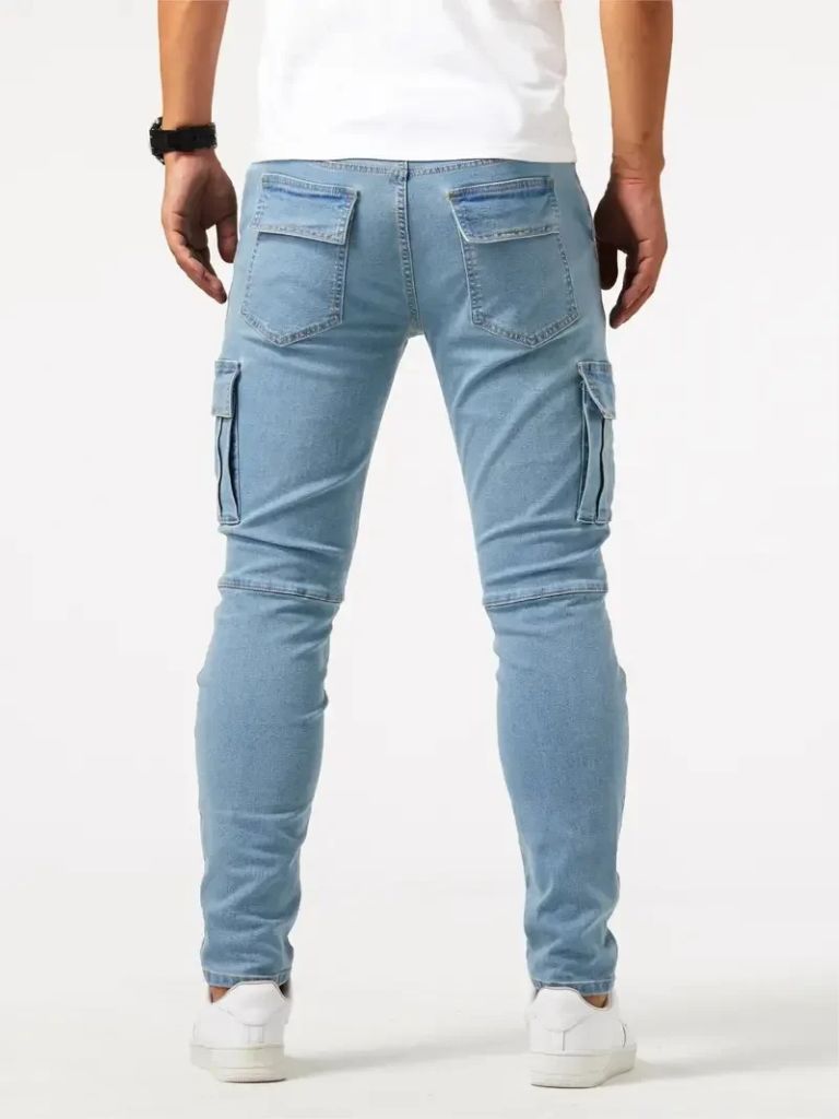 Pantaloni Cargo in Denim - Viretti