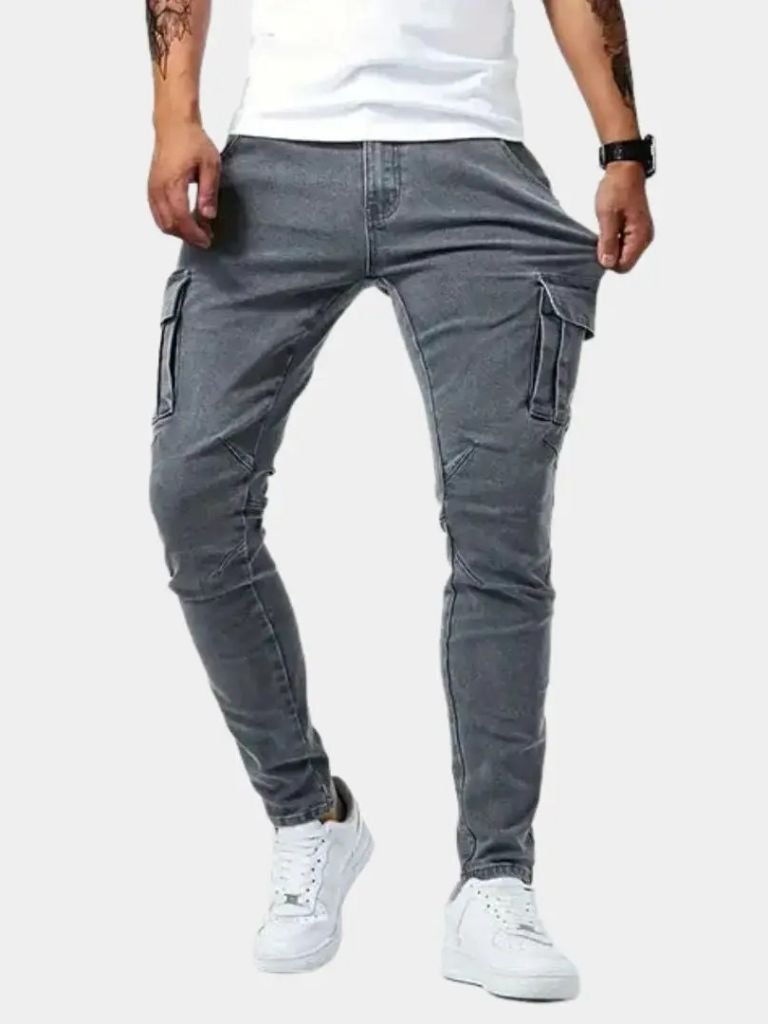 Pantaloni Cargo in Denim - Viretti