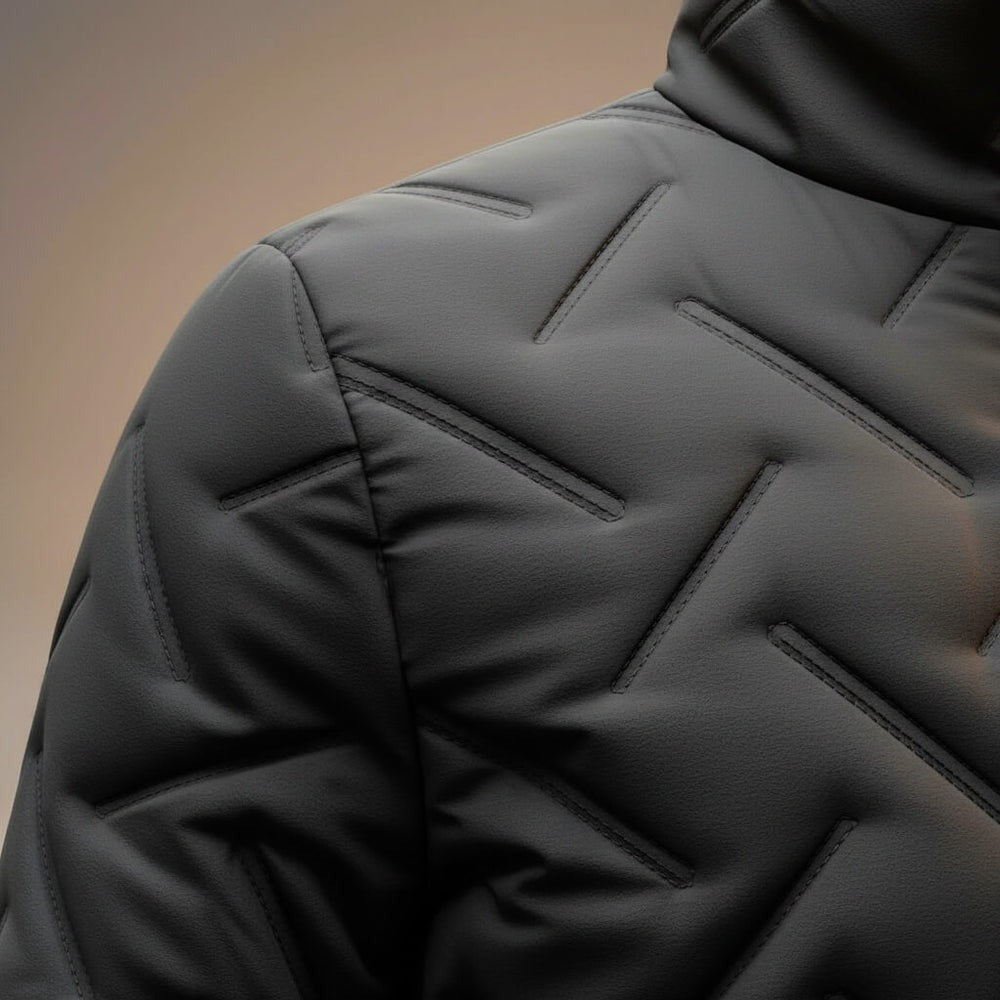 Giacca a vento imbottita in pile