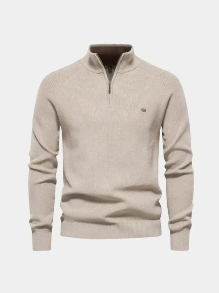 Maglione Elegante con Zip a Quarto - Viretti