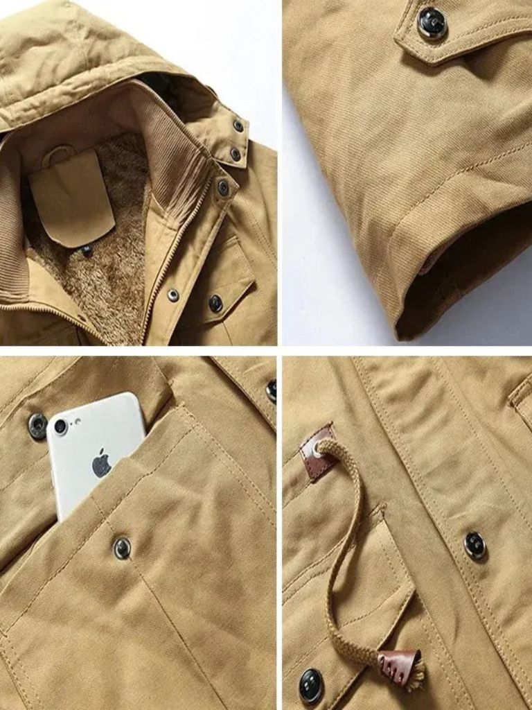 Giacca Bomber con Cappuccio in Fleece - Viretti