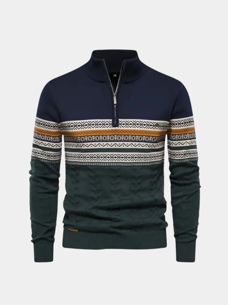 Maglione Pullover a Mezza Zip - Viretti