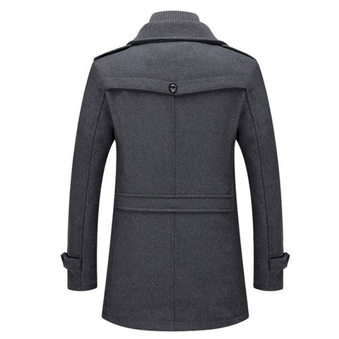 Cappotto lungo trench coat per uomo elegante