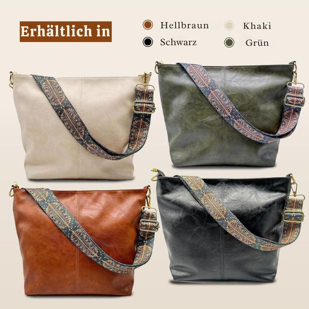 Greta - Borsa a spalla vintage in pelle