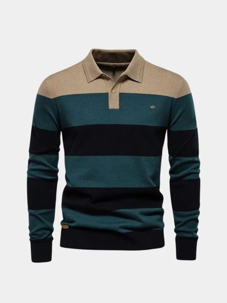 Maglione a Mezzo Zip Colorato - Viretti