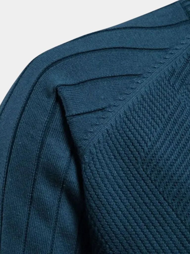 Cardigan Maglione Jacquard con Zip - Viretti