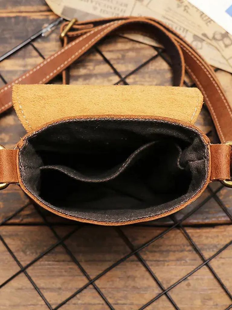Borsa a Spalla Mini in Pelle da Uomo - Viretti