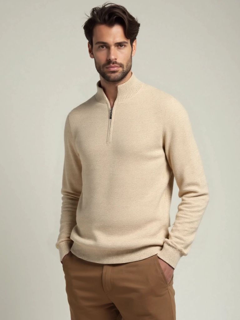 Maglione Merino Mezza Zip - Viretti